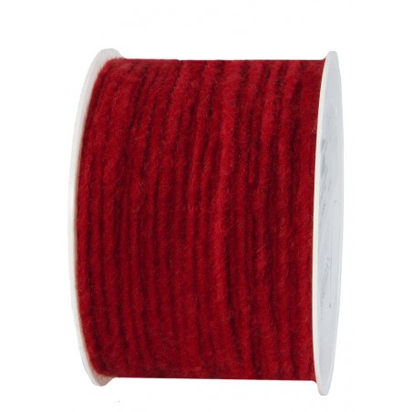 NASTRO WOLLDOCHT CORDONCINO LANA mm4x80mt ROSSO