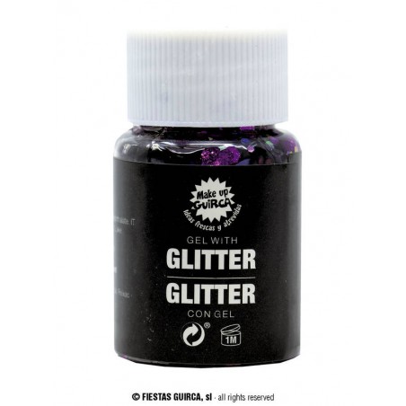 GEL CON GLITTER VIOLA 20gr VISO CORPO