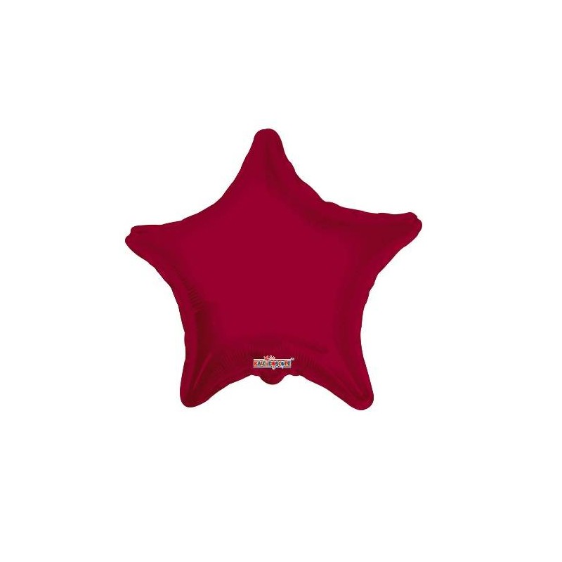 PALLONE MYLAR STELLA 18'' 45cm BORDEAUX RC