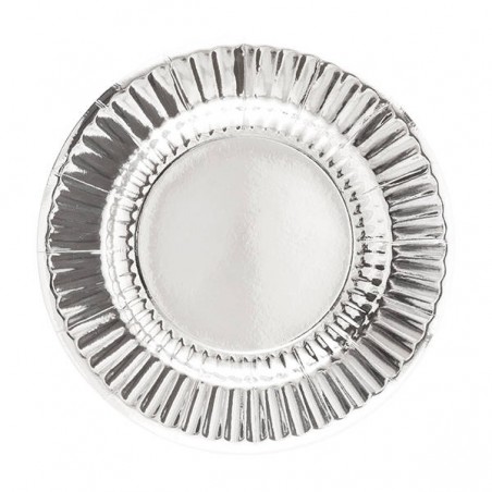 PIATTI ROUND 27cm ARGENTO 8pz