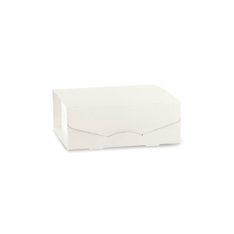 SCATOLA GIFT BOX 23x23x10cm FIBRA BIANCO