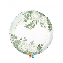 PALLONE MYLAR TONDO 45cm EUCALIPTO