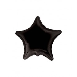 PALLONE MYLAR STELLA 18'' 45cm NERO RC
