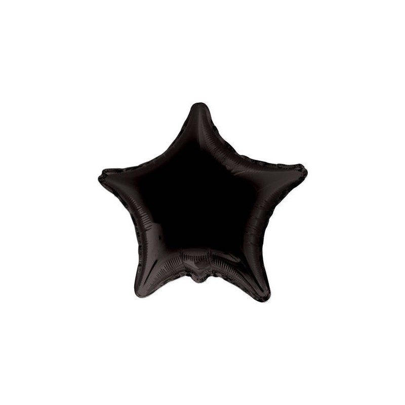 PALLONE MYLAR STELLA 18'' 45cm NERO RC