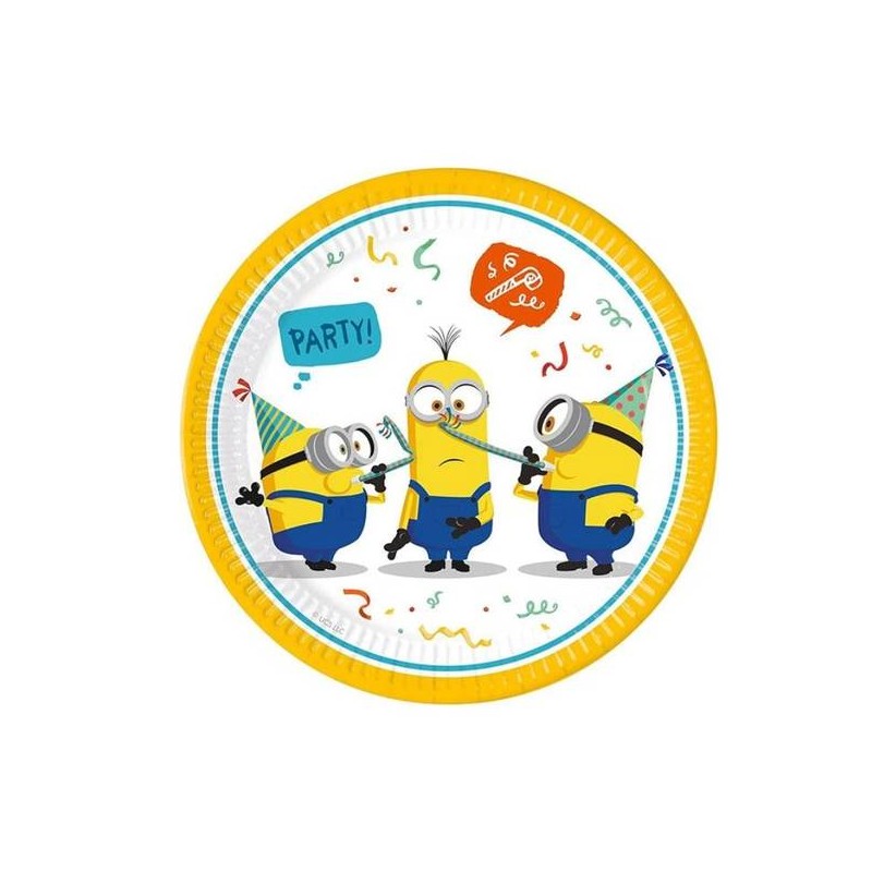 PIATTI MINIONS 23cm 8pz