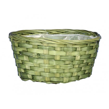 CESTO TONDO BAMBOO Ø20x9cm VERDE