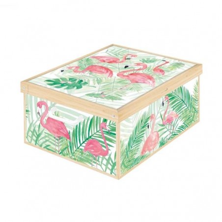 SCATOLA ARMADIO COLLECTION 39x50x24cm FLAMINGOS