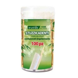 STUZZICADENTI BAMBOO IMBUSTATO SING. 100pz