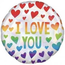 PALLONE MYLART TODNO IRIDESCENTE 45cm I LOVE YOU