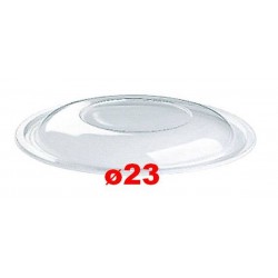 COPERCHIO INSALATIERA PET TRASPARENTE DIAM.23 BOMBATO