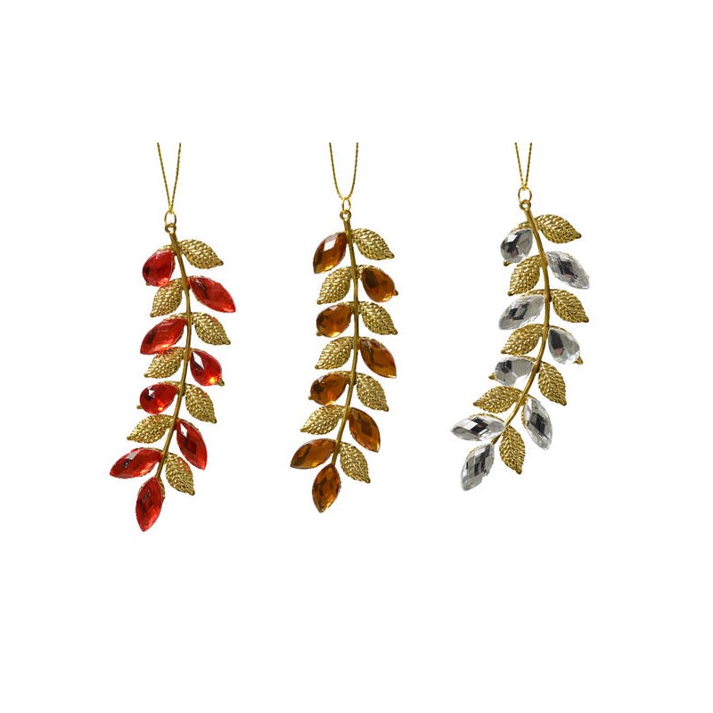 PENDENTE METALLO E ACRILICO GLITTER h10cm