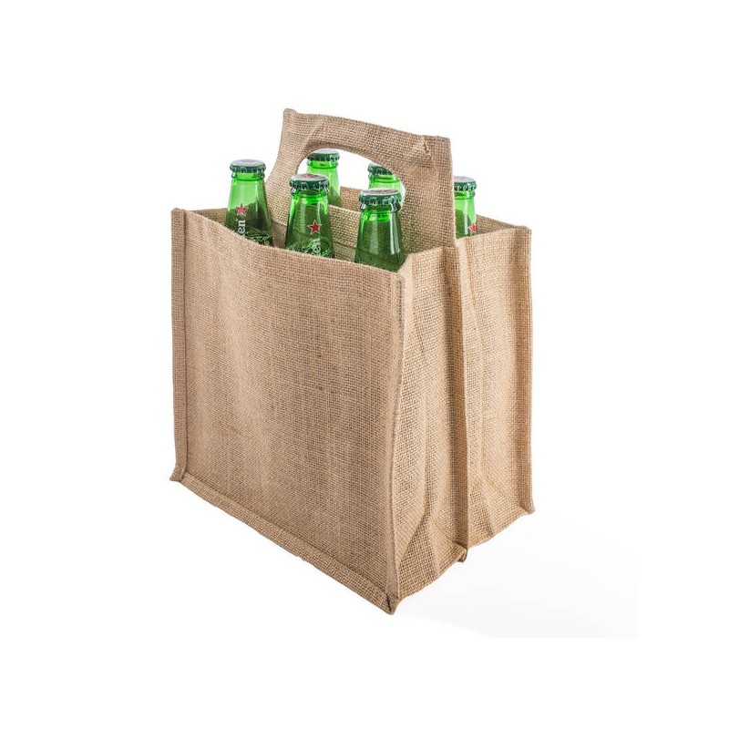 BORSA JUTA BIRRA NATURALE cm.24,5x23,5/31+17