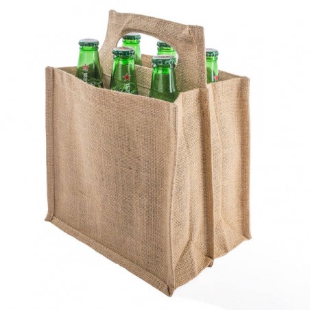 BORSA JUTA BIRRA NATURALE cm.24,5x23,5/31+17