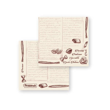 TOVAGLIOLI 38x38 STAR 40pz DECOR NATURAL PASTA