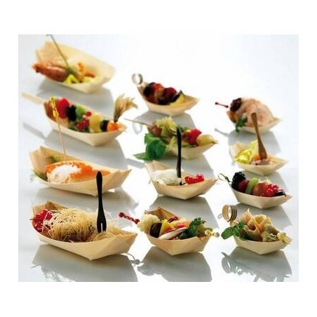 BARCHETTA PIROGA IN LEGNO STANDARD MAXI 22,5x8,5x2cm 50pz LEO