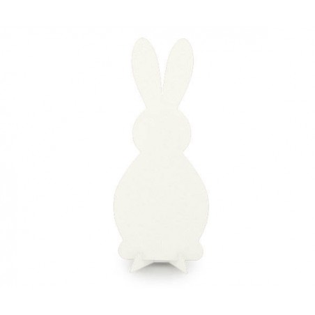 CONIGLIO IN CARTONCINO C/PIEDE WHITE 40cm