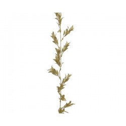 GHIRLANDA GLITTER ORO FOGLIA LUNGA H180cm