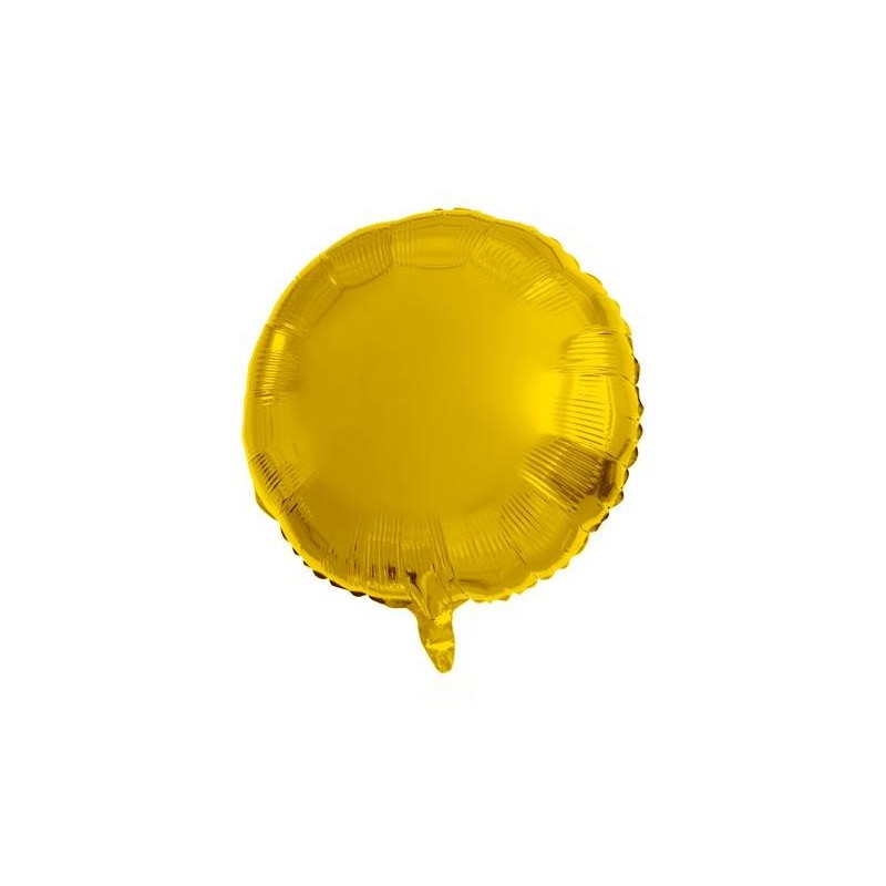 PALLONE MYLAR TONDO 18 45cm ORO METAL