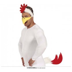 COMPLETO GALLINA 3 pz CODA DIADEMA E BECCO