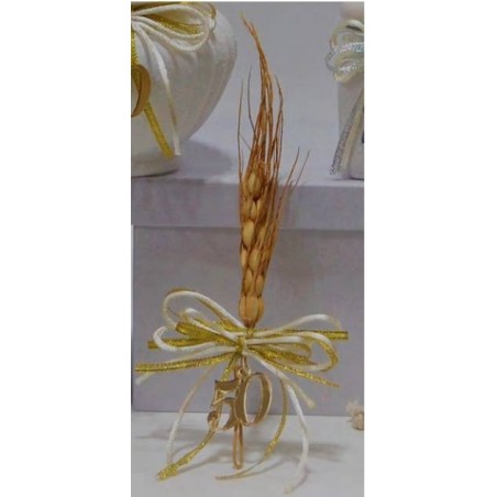SPIGA C/APPLICAZIONE 50°ANNIVERSARIO 6pz ORO