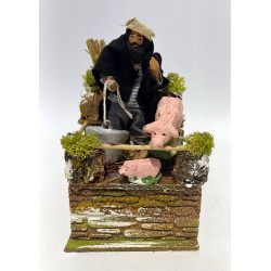 ALLEVATORE DI MAIALI IN MOVIMENTO 10x15x15cm