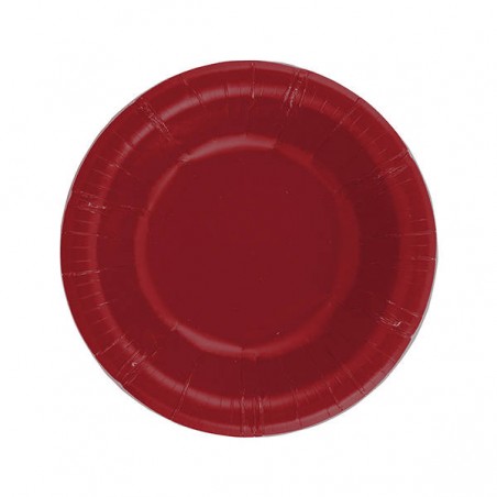 PIATTI FONDI 24cm ROSSO RUBINO 8pz