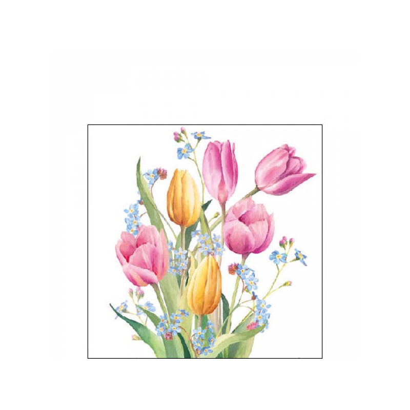 TOVAGLIOLI 25X25 BOUQUET TULIPANI 20pz