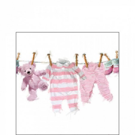 TOVAGLIOLI 25x25 VESTITI BAMBINA 20pz