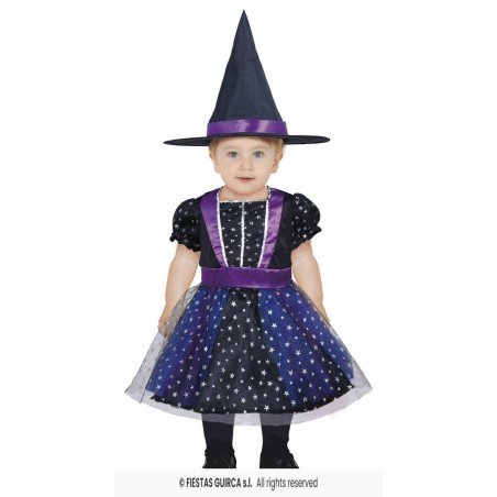 COSTUME STREGA STELLATA BIMBA 18-24 mesi