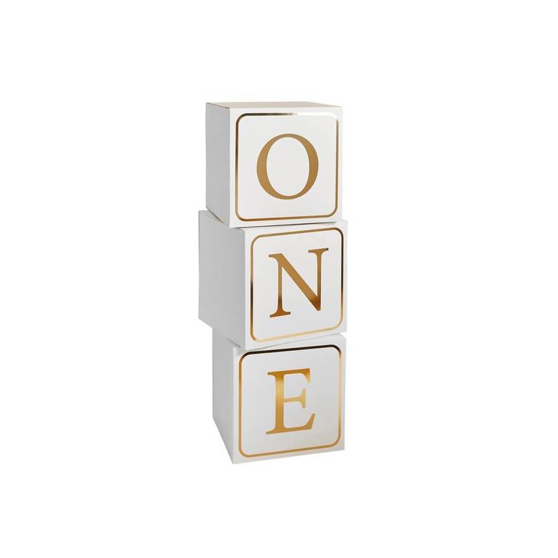 BLOCCHI CON SCRITTA ONE ORO