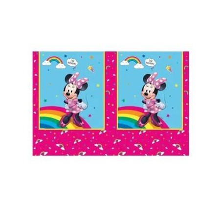 TOVAGLIA PVC 120x180cm MINNIE ARCOBALENO