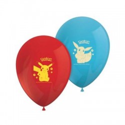 PALLONCINI IN LATTICE 28cm POKEMON 8pz