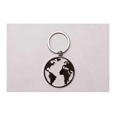 PORTACHIAVI IN METALLO MAPPAMONDO 1pz