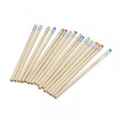 MATITA NATURALE C/GOMMA COLOR 1pz