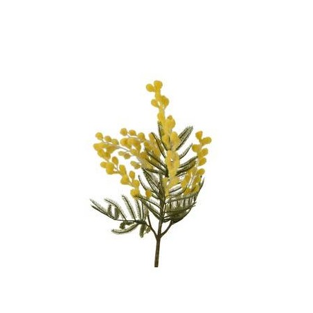 RAMO DI MIMOSA SU STELO 38cm