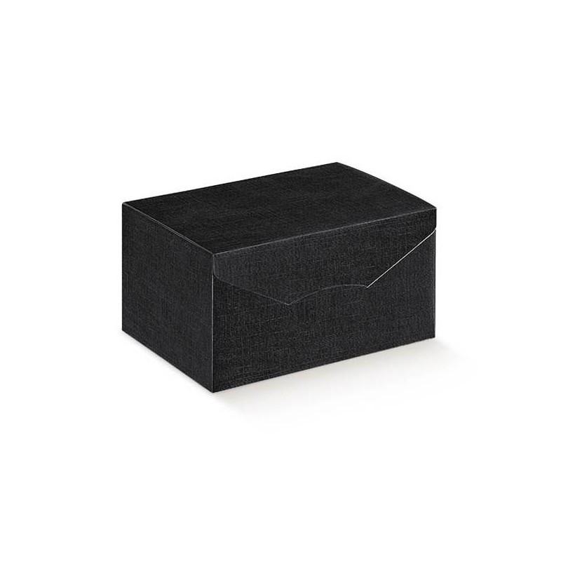 SCATOLA SEGRETO 44x34x37cm SETA NERO