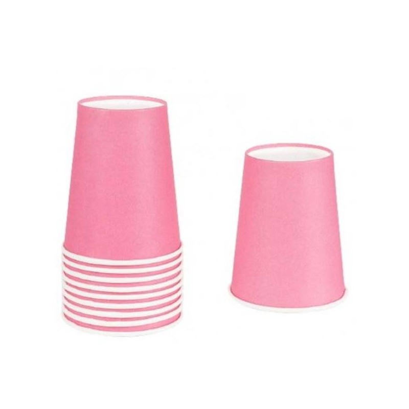 BICCHIERI 180ml CARTA 50pz ROSA MOVIDA