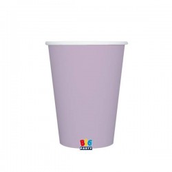 BICCHIERI 200cc ECOLOR BIODEGRADABILI LILLA 25pz