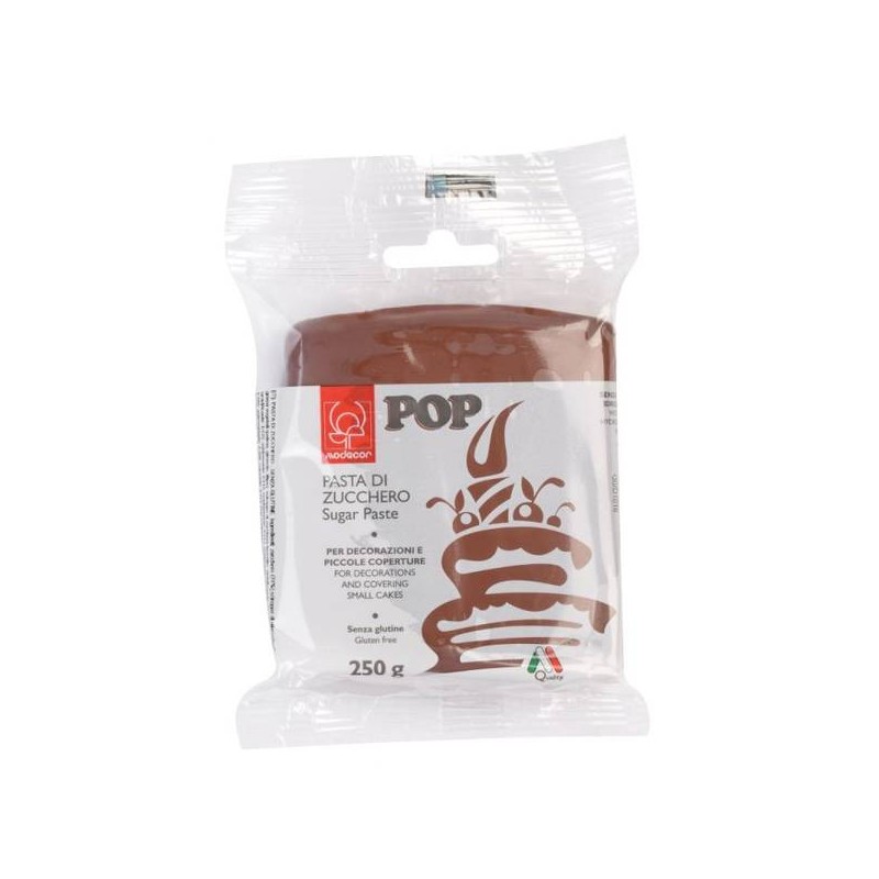 PASTA DI ZUCCHERO POP 250gr MARRONE
