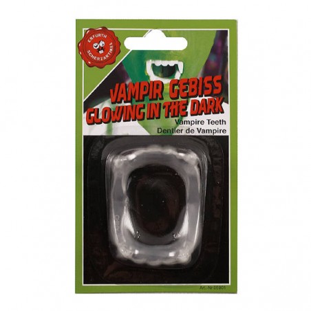 DENTIERA DRACULA FLUORESCENTE GLOW