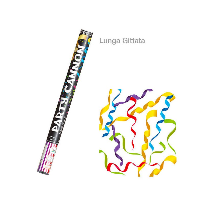 CANNONE SPARACORIANDOLI CARTA MULTICOLOR 60cm GIVI