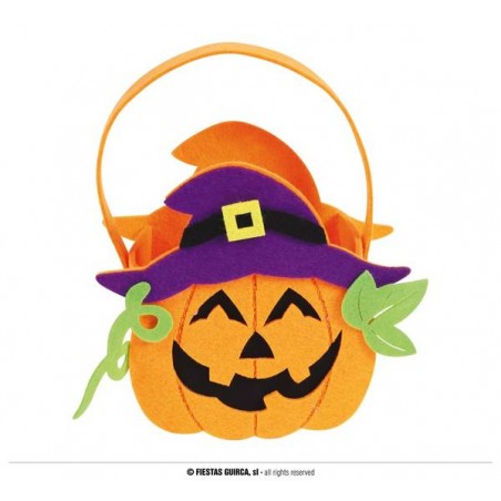 CESTINO ZUCCA IN FELTRO 17x20cm