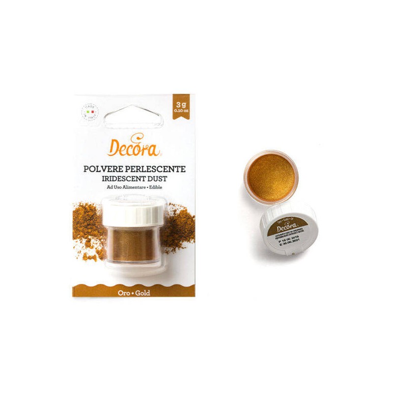 POLVERE PERLESCENTE ORO 3gr NO E171 DECORA