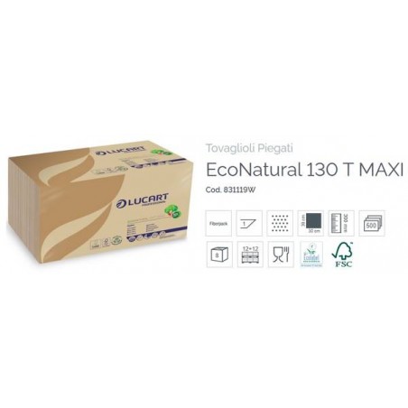 TOVAGLIOLI NATURAL 30x30 1V 130T STRONG MAXI 500pz LUCART
