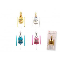 CANDELA HAPPY BIRTHDAY BOTTIGLIA 10cm