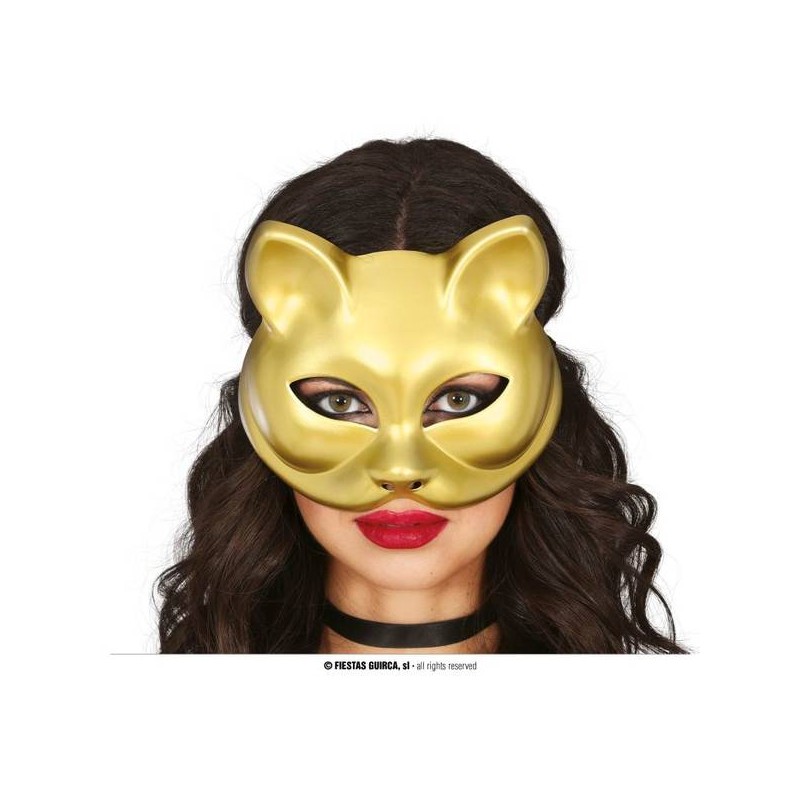MASCHERA GATTA ORO