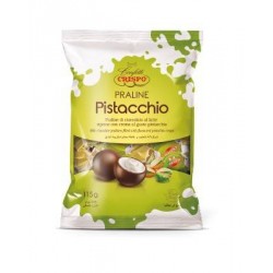 PRALINE DI CIOCCOLATO AL LATTE RIPIENE DI CREMA AL GUSTO DI PISTACCHIO 115gr