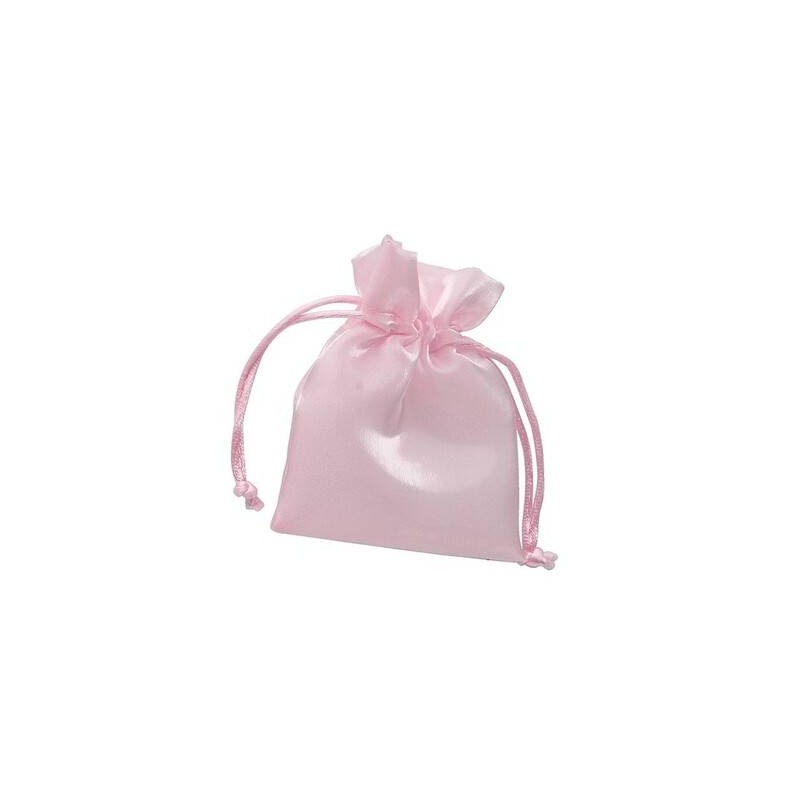 SACCHETTO ORGANZA 9x12cm ROSA LUCIDO 12pz