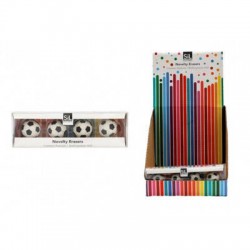 GOMME A FORMA DI PALLA DA CALCIO 4pz