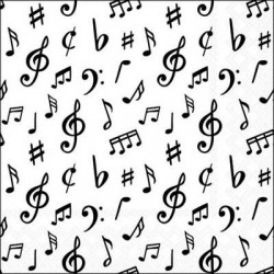 TOVAGLIOLI 33x33 NOTE MUSICALI 20pz